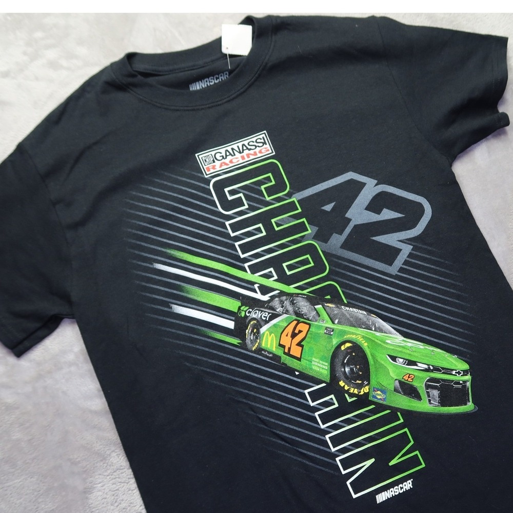 NASCAR Ganassi Racing‎ Kyle Larson 42 T Shirt Mens Small Black Graphic Tee